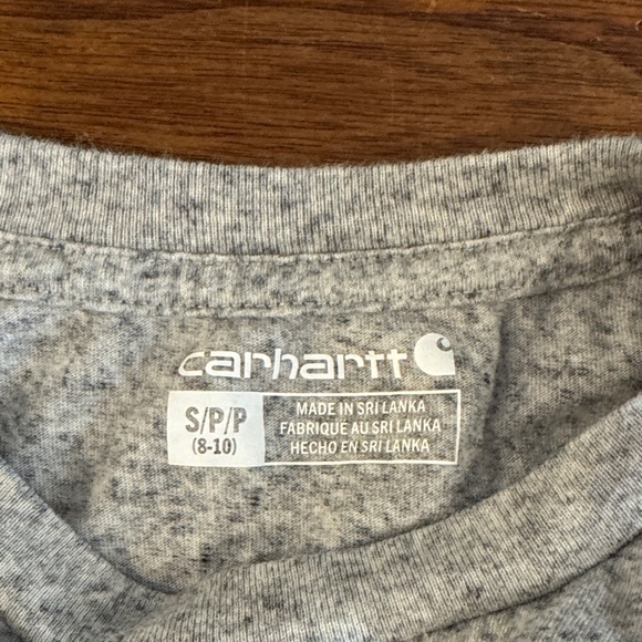 Carhartt Kids Heather Gray Long Sleeve Tee - Picture 3 of 5